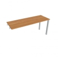 Pracovný stôl Uni k pozdĺ. reťazeniu, 160x75,5x60 cm, jelša/sivá
