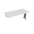 Rokovací stôl Flex, 160x75,5x80 cm, biely/kov