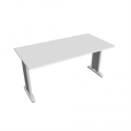 Rokovací stôl Flex, 160x75,5x80 cm, biely/kov