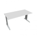 Pracovný stôl Flex, 160x75,5x80 cm, biely/kov
