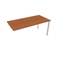 Pracovný stôl Uni k pozdĺ. reťazeniu, 160x75,5x80 cm, čerešňa/biela
