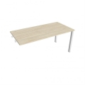 Pracovný stôl Uni k pozdĺ. reťazeniu, 160x75,5x80 cm, agát/biela