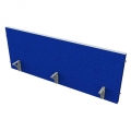 Paraván na hranu stola Akustik, 160 cm, modrý