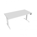 Pracovný stôl Motion, PO, 2S, 160x70,5-120,5x80 cm, biela/biela