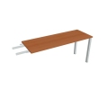 Pracovný stôl Uni, reťaziaci, 160x75,5x60 cm, čerešňa/sivá