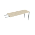 Pracovný stôl Uni, reťaziaci, 160x75,5x60 cm, agát/sivá
