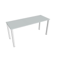 Pracovný stôl Uni, 160x75,5x60 cm, sivá/biela