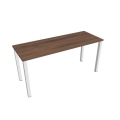 Pracovný stôl Uni, 160x75,5x60 cm, orech/biela
