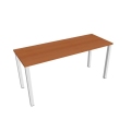 Pracovný stôl Uni, 160x75,5x60 cm, čerešňa/biela