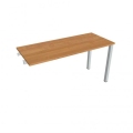 Pracovný stôl Uni k pozdĺ. reťazeniu, 140x75,5x60 cm, jelša/sivá