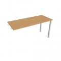 Pracovný stôl Uni k pozdĺ. reťazeniu, 140x75,5x60 cm, buk/biela