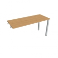 Pracovný stôl Uni k pozdĺ. reťazeniu, 140x75,5x60 cm, buk/sivá