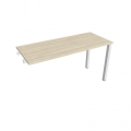 Pracovný stôl Uni k pozdĺ. reťazeniu, 140x75,5x60 cm, agát/biela