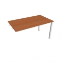 Pracovný stôl Uni k pozdĺ. reťazeniu, 140x75,5x80 cm, čerešňa/biela