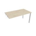 Pracovný stôl Uni k pozdĺ. reťazeniu, 140x75,5x80 cm, agát/biela