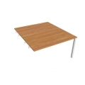 Pracovný stôl Uni k pozdĺ. reťazeniu, 140x75,5x160 cm, jelša/biela