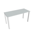 Pracovný stôl Uni, 140x75,5x60 cm, sivá/biela