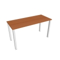 Pracovný stôl Uni, 140x75,5x60 cm, čerešňa/biela