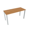 Pracovný stôl Uni, 140x75,5x60 cm, jelša/sivá