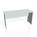 Pracovný stôl Gate, 140x75,5x60 cm, sivý/sivý