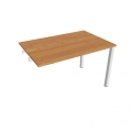 Pracovný stôl Uni k pozdĺ. reťazeniu, 120x75,5x80 cm, jelša/biela