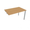 Pracovný stôl Uni k pozdĺ. reťazeniu, 120x75,5x80 cm, buk/sivá