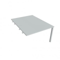 Pracovný stôl Uni k pozdĺ. reťazeniu, 120x75,5x160 cm, sivá/sivá