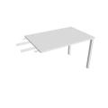 Pracovný stôl Uni, reťaziaci, 120x75,5x80 cm, biela/biela