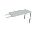 Pracovný stôl Uni, reťaziaci, 120x75,5x60 cm, sivá/sivá