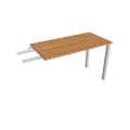 Pracovný stôl Uni, reťaziaci, 120x75,5x60 cm, jelša/sivá
