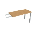 Pracovný stôl Uni, reťaziaci, 120x75,5x60 cm, buk/sivá