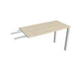 Pracovný stôl Uni, reťaziaci, 120x75,5x60 cm, agát/sivá