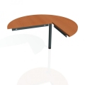 Doplnkový stôl Gate, ľavý, 120x75,5 cm, čerešňa/kov