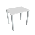 Pracovný stôl Uni, 80x75,5x60 cm, biela/sivá