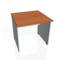 Pracovný stôl Gate, 80x75,5x80 cm, čerešňa/sivý