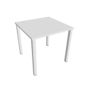 Pracovný stôl Uni, 80x75,5x80 cm, biela/biela