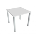 Pracovný stôl Uni, 80x75,5x80 cm, biela/sivá