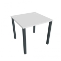 Pracovný stôl Uni, 80x75,5x80 cm, biela/čierna
