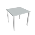 Pracovný stôl Uni, 80x75,5x80 cm, sivá/biela