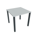 Pracovný stôl Uni, 80x75,5x80 cm, sivá/čierna