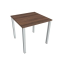 Pracovný stôl Uni, 80x75,5x80 cm, orech/sivá