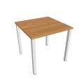 Pracovný stôl Uni, 80x75,5x80 cm, jelša/biela