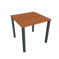Pracovný stôl Uni, 80x75,5x80 cm, čerešňa/čierna