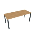 Pracovný stôl Uni, 180x75,5x80 cm, dub/čierna