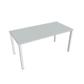 Pracovný stôl Uni, 160x75,5x80 cm, sivá/biela
