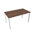 Pracovný stôl Uni, 140x75,5x80 cm, orech/biela