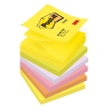 Z-bloček Post-it 76x76 neónové farby, 6 bločkov po 100 lístkov