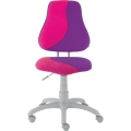 Detská rastúca stolička FUXO S-LINE ružovo/fialová (Suedine)