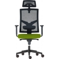 Kancelárska stolička GAME Šéf SYN zelená (Bombay 38) + PDH nastaviteľný + podrúčky P44