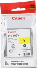 Kazeta CANON PFI-102Y yellow iPF 500/510/600/605/610/650/655/700/710/720/750/755/760/765, LP 17/24